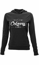 Nhl Calgary Flames Women's Recovery Pin Dot Hoodie Large Black