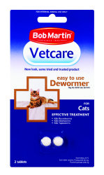 Bob Martin - Vetcare Dewormer - Cats - 2 Tablets