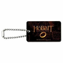 The Hobbit An Unexpected Journey Logo Wood Wooden Rectangle Keychain Key Ring