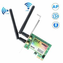 Yateng Pci-e Wireless Network Card 2.4G 150MBPS With Bluetooth 4.0 For Pcs-pcie Wireless Network Adapters-pcie Wi-fi Cards