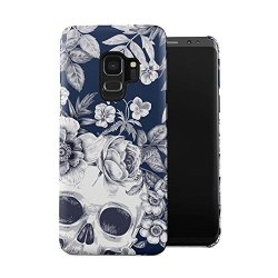 Tropical Floral Dead Pirate Skull Indie Hype Hipster Tumblr Plastic Phone Snap On Back Case Cover Shell Compatible With Samsung Galaxy S9