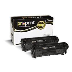 Proprint 2-PACK Compatible Hp 12A Q2612A Black Toner Cartridge