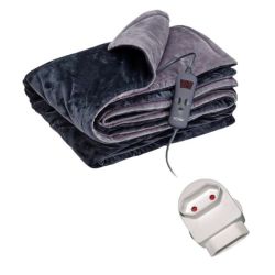 - Electric Throw Over Blanket - Single Bed 160CM X 120CM & Adapter