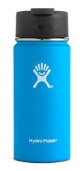 Hydro Flask Vacuum Insulated Stainless Steel Water Bottle Wide Mouth With Hydro Flip Cap - Pacific