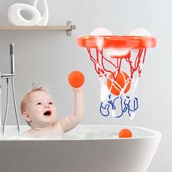 Euone Basketball Hoop Kids Fun Basketball Hoop & Balls Playset Baby Bathtub Shooting Game