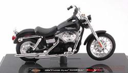 Maisto Model Compatible With Harley Davidson 2006 Fxdbi Dyna Street Bob Matt Black 1:18 Diecast MI15966