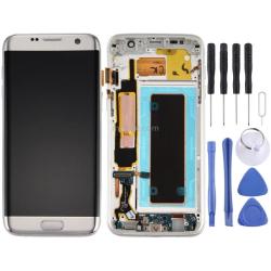 Silulo Online Store Original Lcd Screen And Digitizer Full Assembly With Frame & Charging Port Board & Volume Button & Power Button For Galaxy S7 Edge G935A Silver