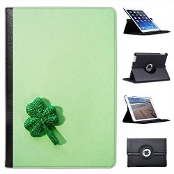 Shamrock Irish Lucky Clover For Apple Ipad MINI Ipad MINI 2 Ipad MINI Retina Ipad MINI 3 Faux Leather Folio Presenter Case Cover Bag With Stand Capability