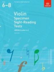 Violin Specimen Sight-reading Tests Abrsm Grades 6-8 - From 2012 sheet Music