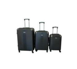 3 Piece Hard Shell Luggage Set - Black