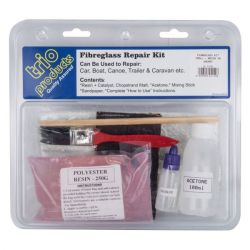 Trio Fibreglass Repair Kit Small - 2 Pack