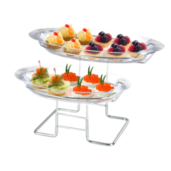 2-TIER Plastic Dessert Tray SGN1494