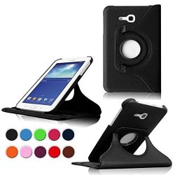 Samsung Galaxy Tab 3 Lite 7.0 SM-T111 Case Samsung TAB3 7 Leather Case 360 Rotating Leather Stand Case Cover For Samsung Galaxy Tab 3 T111 Case With Stand Black