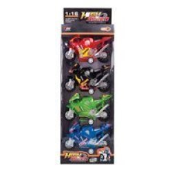 Bikes - Children's Toys - Bpa Free - Assorted Colours - 4 Piece - 2 Pack