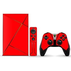 Mightyskins Protective Vinyl Skin Decal For Nvidia Shield Tv Wrap Cover Sticker Skins Solid Red