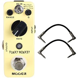 Mooer Audio Funky Monkey Digital Auto Wah Pedal W 2 Free Cables