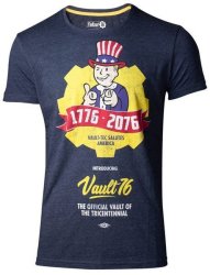 Difuzed Fallout 76 - Vault 76 Poster Men's T-Shirt Large