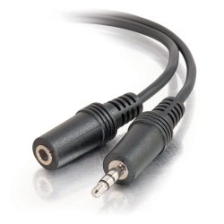 C2G cables To Go 40408 3.5 Mm M f Stereo Audio Extension Cable Black 12 FEET 3.65 Meters