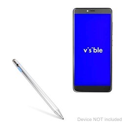 Zte Vision R2 Stylus Pen Boxwave Accupoint Active Stylus Electronic Stylus With Ultra Fine Tip For Zte Vision R2 - Metallic Silver