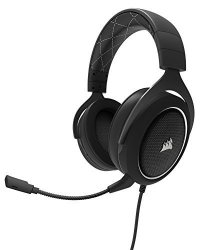 Corsair HS60 7.1 Virtual Surround Sound PC Gaming Headset W usb Dac - Discord Certified Headphones Compatible With Xbox One PS4 And Nintendo Switch White