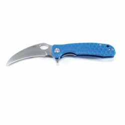 Honey Badger Claw Smooth Flipper Medium Blue Knife- HB1149