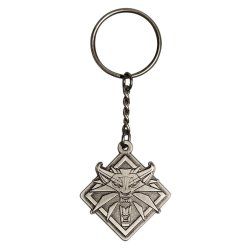 The Witcher 3 Medallion Keychain-silver