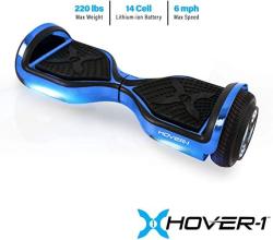 HOVER-1 Chrome Electric Hoverboard Scooter Blue