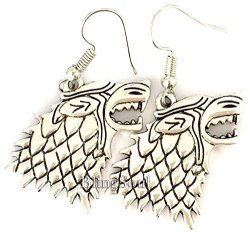 Blingsoul Game Of Thrones Merchandise Jewelry - Stark Game Of Thrones Earrings For Women