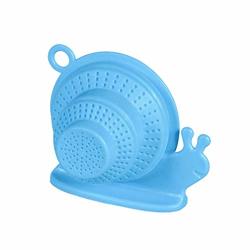 Topbathy Silicone Kitchen Sink Strainer Sink Drain Filter Basket Snail Shaped For Kitchen Bathroom Blue