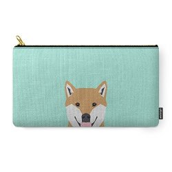 SOCIETY6 Cassidy - Shiba Inu Gifts For Dog Lovers And Cute Shiba Inu Phone Case For Shiba Inu Owner Gifts Carry-all Pouch Medium 9.5" X 6"
