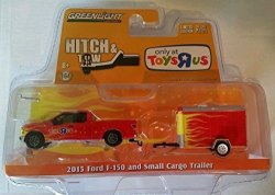 Greenlight Hitch & Tow Toys R Us Exclusive - 2015 Ford F-150 With Small Cargo Red