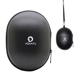 Poyatu Headphone Hard Case For Sony MDR-7506 MDR-V6 7506 H.ear On Premium Hi-res Stereo Headphones Wired MDR100AAP Headphone Carry Case Hard Box Pouch Bag