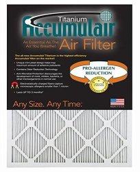 Accumulair FI08X35.5A 08 X 35.5 X 1 In. Actual Size Titanium High Efficiency Allergen Reduction Filter
