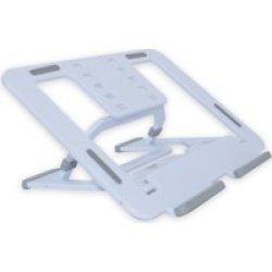 Portable foldable Laptop Stand White