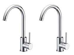 Sink Faucets Single Handle 360 Degree Swivel Hot&cold Mixer - Pack Of 2