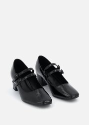 Double Strap Mary Jane Court Shoes
