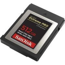 SanDisk SDCFE-512G-GN4NN Memory Card 512 Gb Cfexpress 512GB 1700MB S 1400MB S Xqd