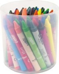 Jumbo Wax Crayons - Maxi Tip 50 Pack In 12 Colours