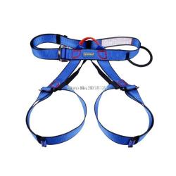 OUTDOOR Camping Climbing Safety Harness Seat Belts Sitting Rock Climbing Rappelling Tool W... - Blue