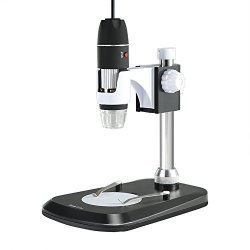Koolertron USB Digital Microscope 2MP 40X-800X 8 LED Endoscope Camera Magnifier