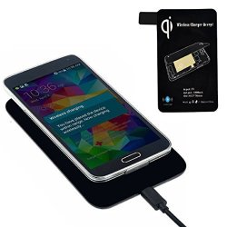 Autumnfall Qi Standard Wireless Charger + Receiver Tag For Samsung Galaxy S5 I9600 G900
