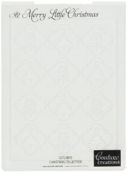 Couture Creations Christmas Collection Embossing Folder 4 By 6-INCH Merry Little Christmas