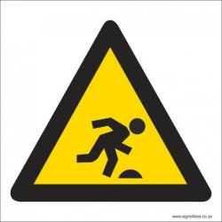 Tripping Hazard Safety Sign WW33
