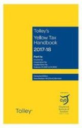 Tolley& 39 S Yellow Tax Handbook 2017-18 Paperback