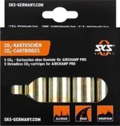 Sks CO2 Cartridges No Thread 16 G X5 For Use With Airchamp Bicycle Pump