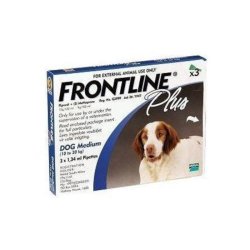 Frontline Plus Tick & Flea Dog - Medium 10 - 20KG - Box Of 3