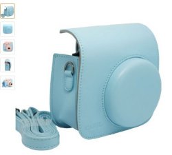 Pu Leather MINI 8 Instant Camera Case Bag For Fujifilm Instax MINI 8 With Shoulder Strap And Pock...