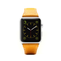 SLG Design D6 Italian Minerva Box Leather Strap For Apple Watch 42mm - Tan