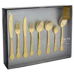 Eetrite Windsor 44 Piece Cutlery Set Gold