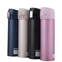 Cplife 500ML Stainless Steel Insulated Thermal Travel Drink Bottle - Pink 500ML